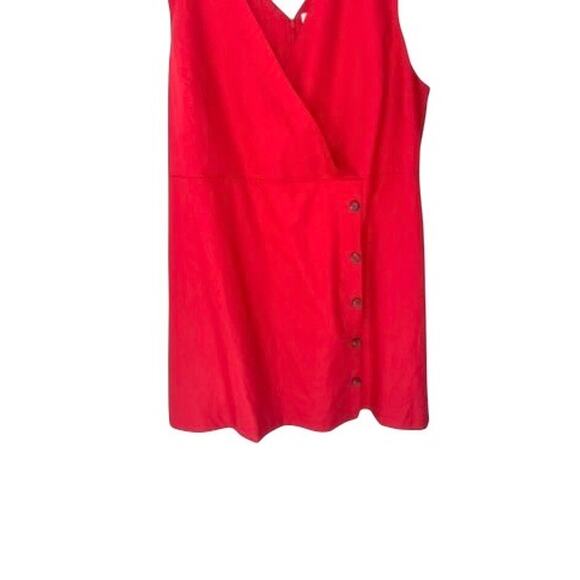 Loft Plus Red Sleeveless V-Neck Classic Casual Basic Sleeveless Dress‎ Size 22 - Picture 4 of 12